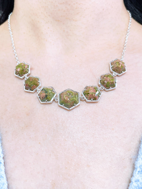 Unakite Statement Necklace - SF