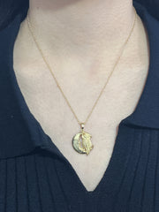 Moon & Owl Pendant Necklace - GF