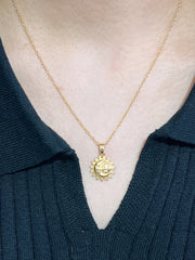 Sun & Moon Pendant Necklace - GF