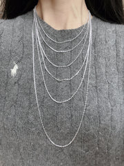 Silver Plated 1.5mm Staple Chain - SP