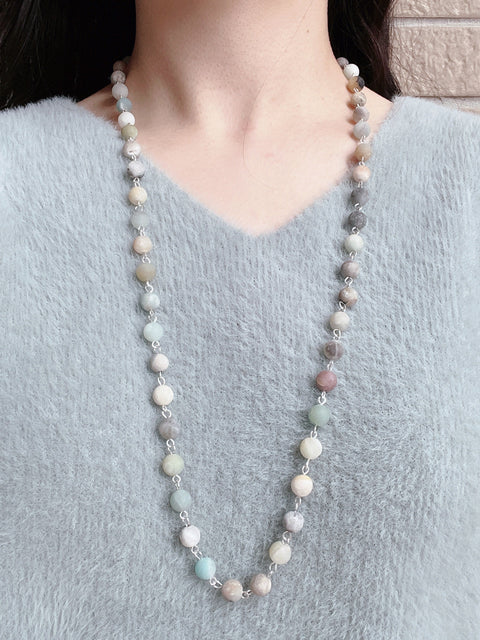 Amazonite Mala Beaded Necklace - SF