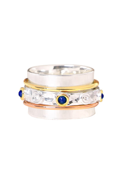 Lapis Tri Color Spinner Ring - SF