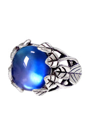 Labradorite Doublet Garden Ring In Silver - SF