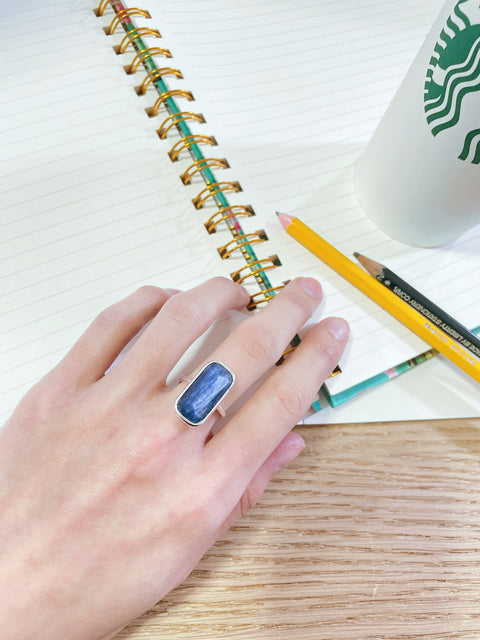 Kyanite Rectangle Ring - SF