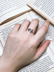 Sterling Silver Bee And Butterfly Ring - SS