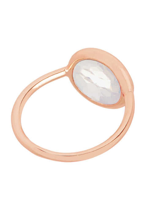 Moonstone Crystal Lollipop Ring - SF