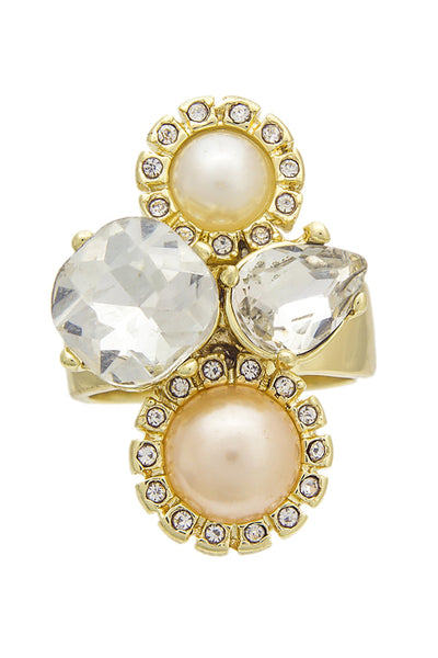 Starstruck CZ & Pearl Ring - GF