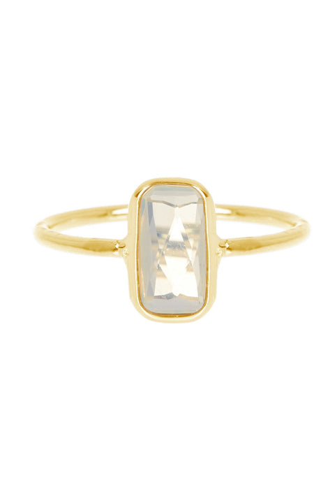 Moonstone Crystal Petit Amour Ring - GF