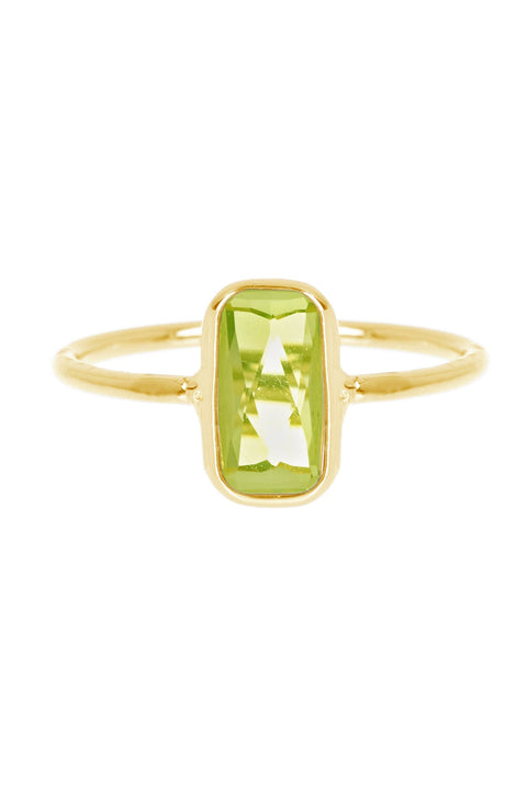 Peridot Crystal Mon Petit Amor Ring - GF