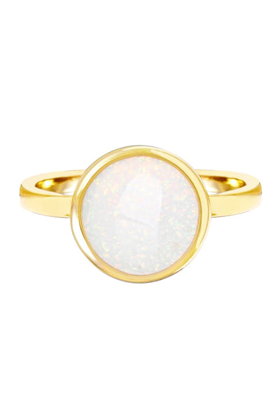 Cotton Candy Ring In Created Opal - GF