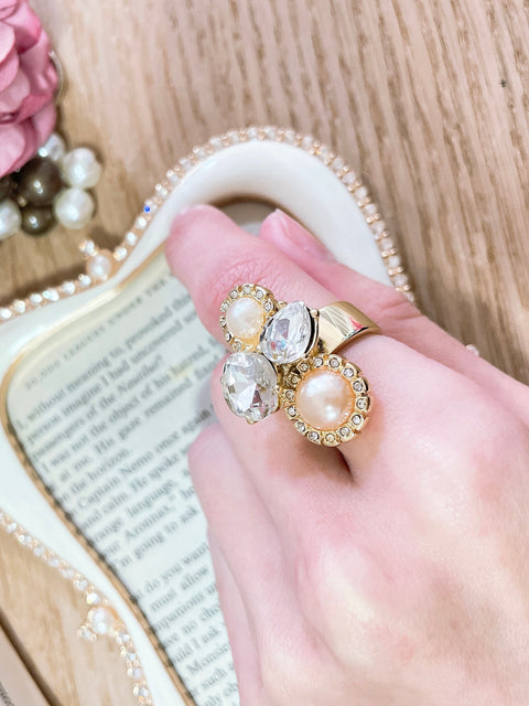 Starstruck CZ & Pearl Ring - GF