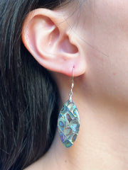 Abalone Shell Drop Earrings - SF