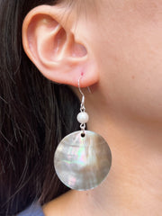 With Abalone & Pearl Drop Earrings - SF