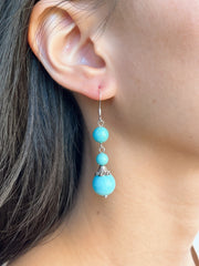 Turquoise Red River Earrings - SF