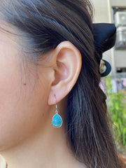 Turquoise Teardrop Earrings - SF