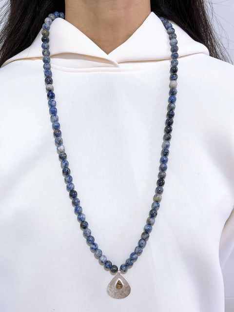 Lapis Mala Prayer Beads Necklace - SF