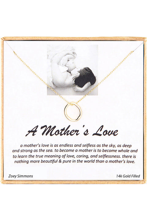 'A Mother's Love' Boxed Charm Necklace - GF