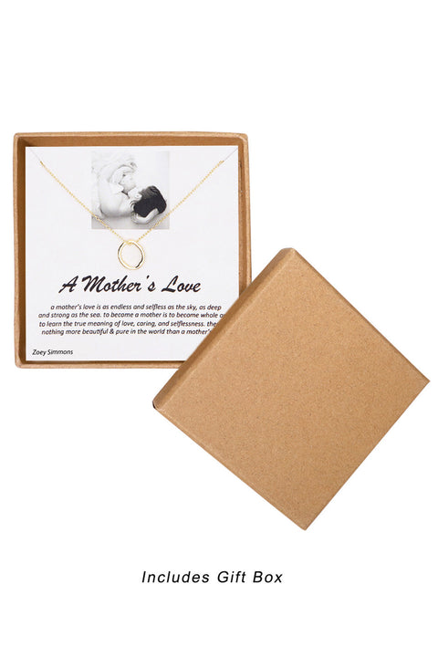 'A Mother's Love' Boxed Charm Necklace - GF