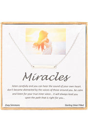 'Miracles' Boxed Charm Necklace - SF