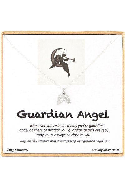 'Guardian Angel' Boxed Charm Necklace - SF