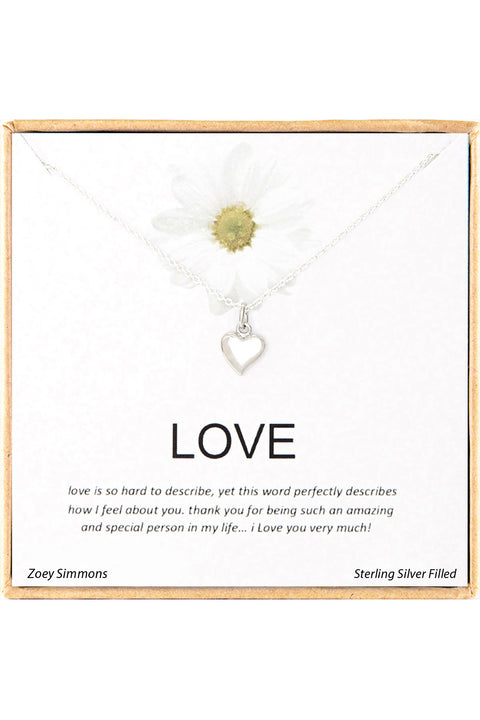 'Love' Boxed Charm Necklace - SF