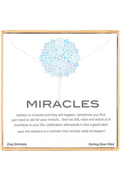 'Miracles' Boxed Charm Necklace - SF