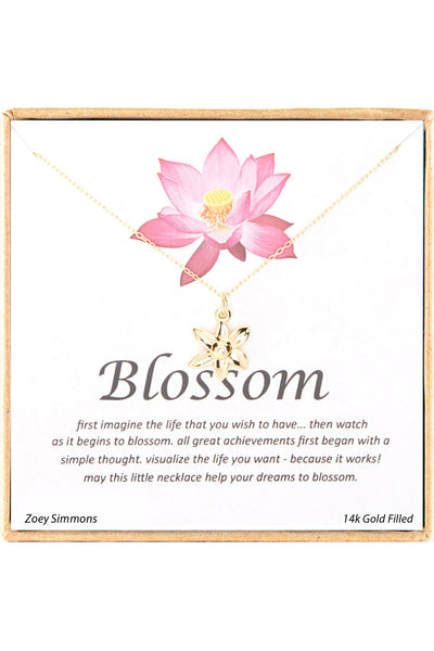 'Blossom' Boxed Charm Necklace - GF