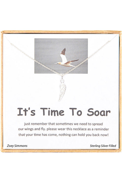 'It's Time To Soar' Boxed CharmNecklace - SF