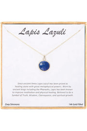 'Gemstone' Boxed Charm Necklace - GF
