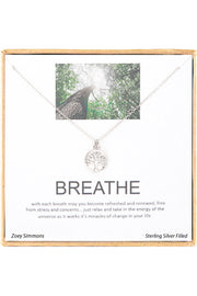 'Breathe' Boxed Charm Necklace - SF