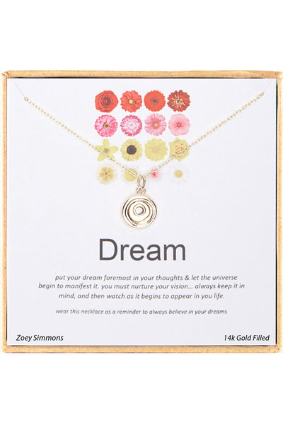 'Dream' Boxed Charm Necklace - GF