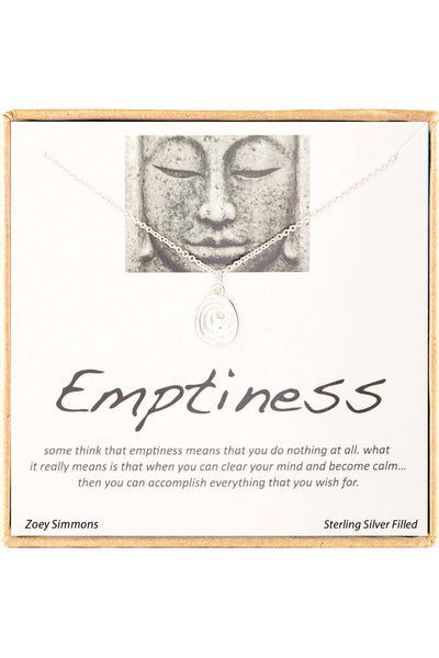'Emptiness' Boxed Charm Necklace - SF