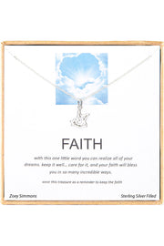 'Faith' Boxed Charm Necklace - SF