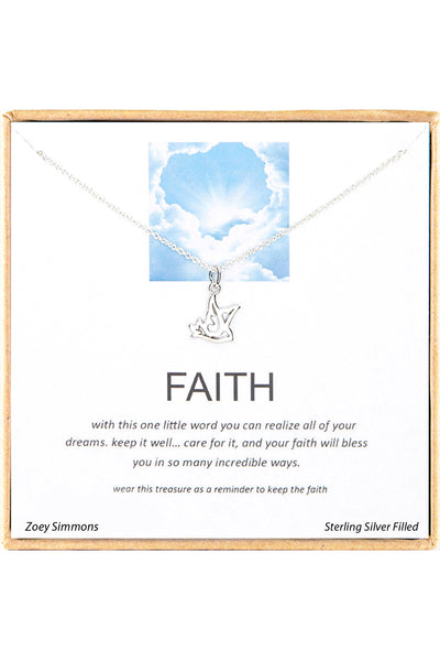 'Faith' Boxed Charm Necklace - SF