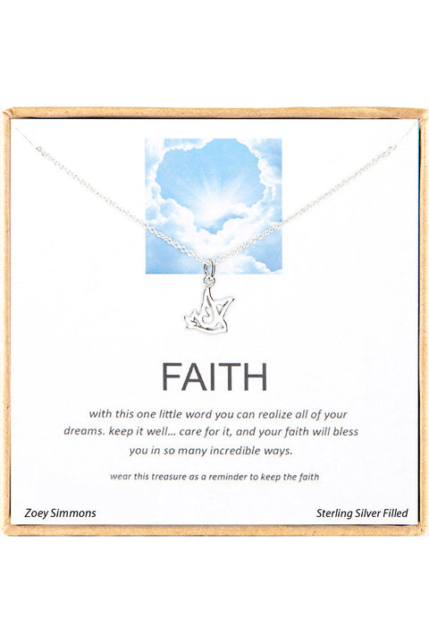 'Faith' Boxed Charm Necklace - SF