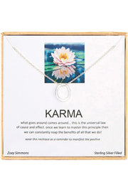 'Karma' Boxed Charm Necklace - SF