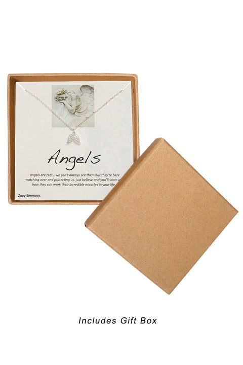 'Angels' Boxed Charm Necklace - SF