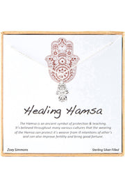 'Healing Hamsa' Boxed Charm Necklace - SF