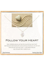 'Follow Your Heart' Boxed Charm Necklace - SF