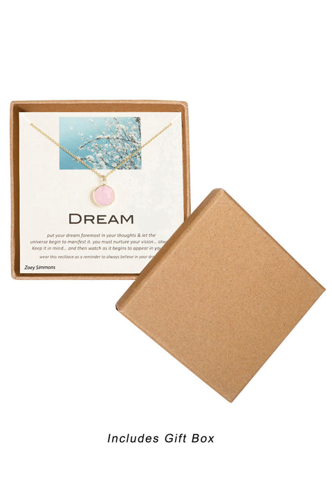 'Dream' Boxed Charm Necklace - GF