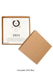 'Zen' Boxed Charm Necklace - SF