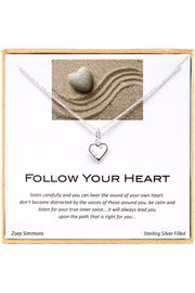 'Follow Your Heart' Boxed Charm Necklace - SF