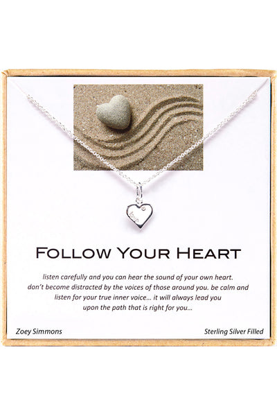 'Follow Your Heart' Boxed Charm Necklace - SF