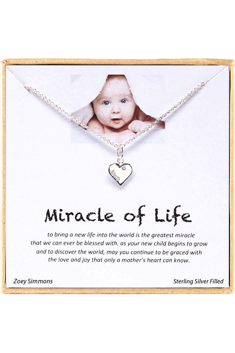 'Miracle Of Life' Boxed Charm Necklace - SF