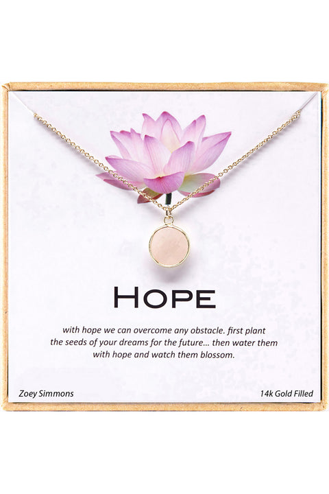 'Hope' Boxed Charm Necklace - GF