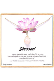 'Blessed' Boxed Charm Necklace - GF