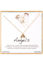 'Angels' Boxed Charm Necklace - GF