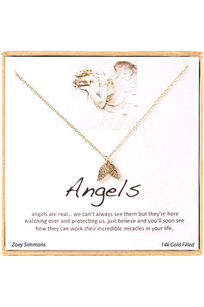 'Angels' Boxed Charm Necklace - GF