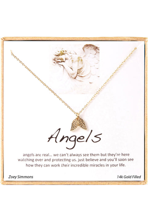 'Angels' Boxed Charm Necklace - GF