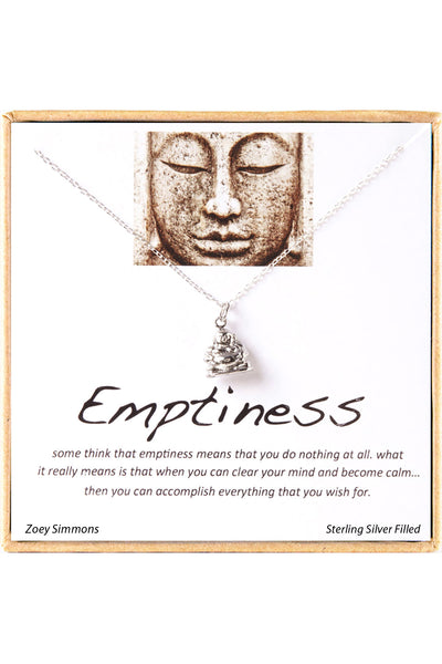 'Emptiness' Boxed Charm Necklace - SF